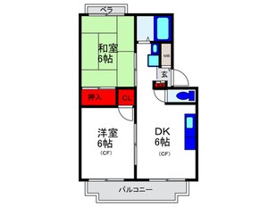 フロ－ラ上野東の物件間取画像